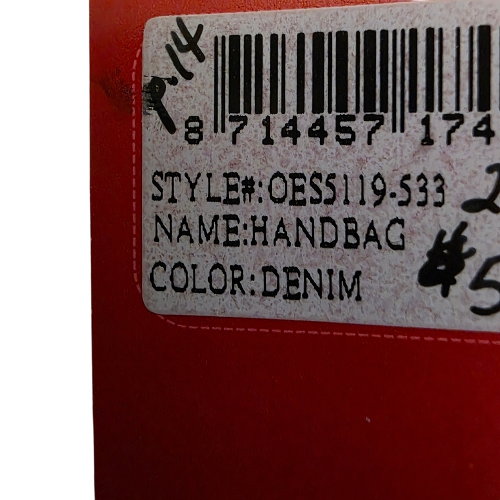 NWT Oilily Denim Floral Boho Bag - Picture 6 of 6